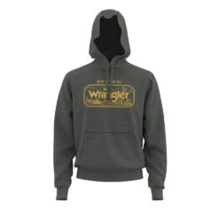 Wrangler Boys Yellow And Black Graphic Hoodie