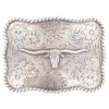 M&F Silver Longhorn Buckle 1 M&F Silver Longhorn Buckle -Cinc Clothing Shop 15863 default l