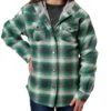 Roper Girl's Flannel Pearl Snap Hooded Jacket -Cinc Clothing Shop 158686 default l