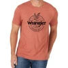 Wrangler Men's Red Heather Graphic T-Shirt -Cinc Clothing Shop 158796 default l