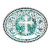 M&F Ladies Turquoise Stone Cross Buckle -Cinc Clothing Shop 15894 default l
