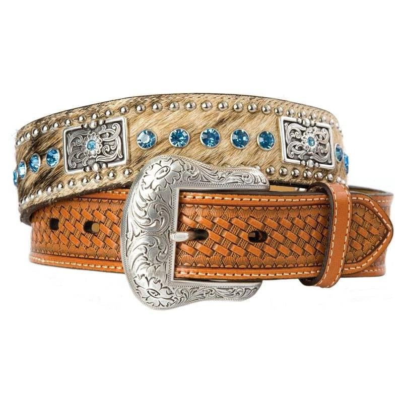 Men's Nocona 1-1/2in Natural Basket Stamp Belt 3 Men's Nocona 1-1/2in Natural Basket Stamp Belt