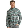 Rock N Roll Cowboy Men's Performance Quarter Zip 2 Rock N Roll Cowboy Men's Performance Quarter Zip -Cinc Clothing Shop 159236 default l