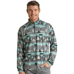 Rock N Roll Cowboy Men's Performance Quarter Zip