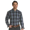 Rock N Roll Cowboy Men's Plaid Button Down -Cinc Clothing Shop 159244 default l