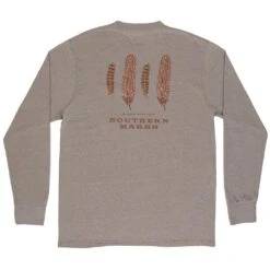 Southern Marsh Long Sleeve SEAWASH Waterfowl Feathers T-Shirt