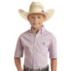 Panhandle Boy's Violet Ditsy Print Button Down -Cinc Clothing Shop 159506 default l