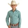Panhandle Rock & Roll Denim Turquoise Long Sleeve Snap Shirt 2 Panhandle Rock & Roll Denim Turquoise Long Sleeve Snap Shirt -Cinc Clothing Shop 159558 default l