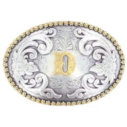 M&F D Initial Belt Buckle