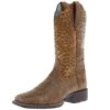 Ariat Women's Round Up Brown 11in. Copper Blanket Embossed Boot -Cinc Clothing Shop 159729 default l