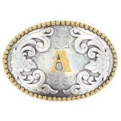 M&F A Initial Belt Buckle