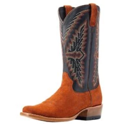 Ariat Men's Futurity Showman Dark Copper Roughout Classic Black Top