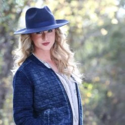 Rodeo King Denim Tracker 3in. Snap Brim Felt Hat 7 Rodeo King Denim Tracker 3in. Snap Brim Felt Hat -Cinc Clothing Shop 16