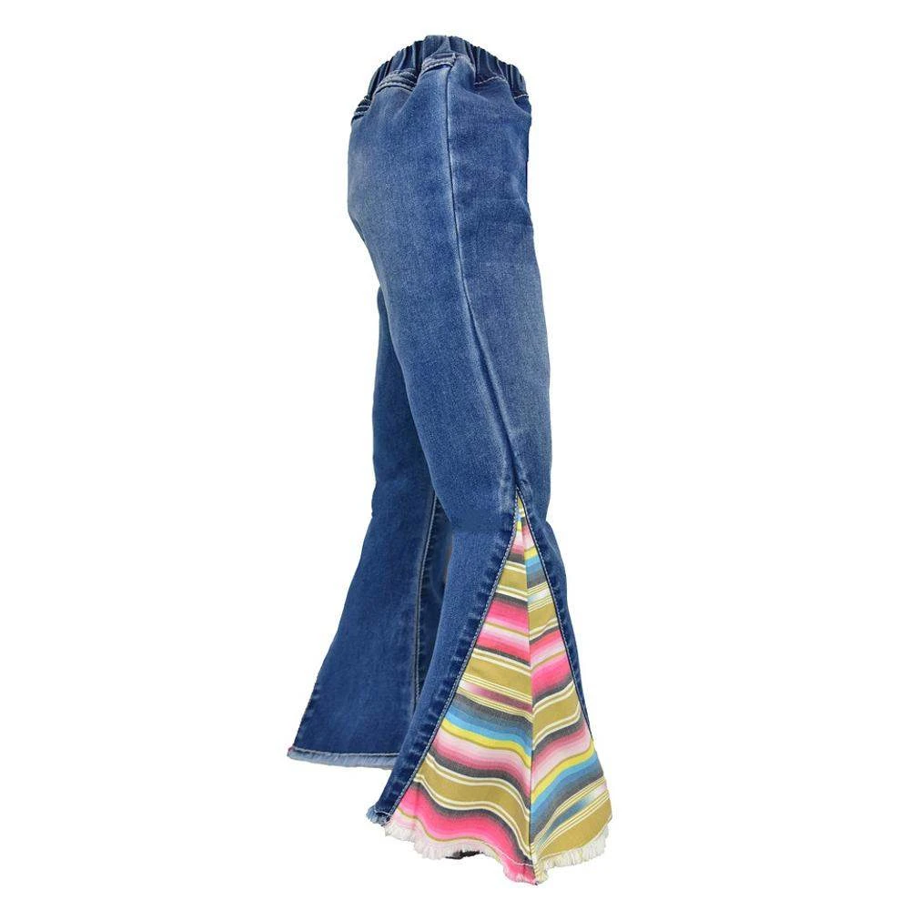 Cowgirl Hardware Girl's Serape Bell Bottom Jean 3 Cowgirl Hardware Girl's Serape Bell Bottom Jean