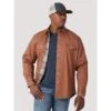 Wrangler Men's Brown Flannel Lined Work Shirt -Cinc Clothing Shop 160379 default l