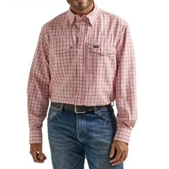 Wrangler Men's Performance Snap Long Sleeve Snap Shirt