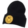 Mcintire Saddlery Black Beanie With Smiley Patch -Cinc Clothing Shop 160465 default l