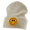 Mcintire Saddlery Beige Beanie With Smiley Patch -Cinc Clothing Shop 160467 default l