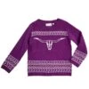 Cotton And Rye Outfitters Girl's Longhorn Purple Sweater -Cinc Clothing Shop 160789 default l