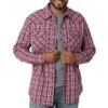Wrangler Men's 20X Competition Advanced Comfort Plaid Snap Shirt -Cinc Clothing Shop 160952 default l