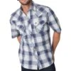 Wrangler Men's Retro Short Sleeve Snap Shirt -Cinc Clothing Shop 161021 default l
