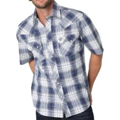 Wrangler Men's Retro Short Sleeve Snap Shirt