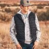 STS Ranch Wear Men's Wesley Black Puffer Vest -Cinc Clothing Shop 161037 default l