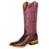 Macie Bean Women's With All My Bite Chocolate Caiman Print Cowgirl Boot -Cinc Clothing Shop 161296 default l