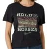Wrangler Women's Hold Your Horses Boyfriend Tee -Cinc Clothing Shop 161299 default l