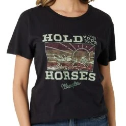 Wrangler Women's Hold Your Horses Boyfriend Tee
