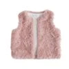 Mud Pie Pink Fur Vest