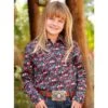 Cruel Girl Girl Floral Print Western Shirt -Cinc Clothing Shop 161437 default l
