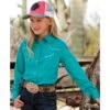 Cruel Girl Girl Teal Western Shirt -Cinc Clothing Shop 161441 default l