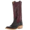 Rios Of Mercedes Men's Grey Cape Buffalo 13in Oxblood Waxy Kansas Top KS Toe Boot