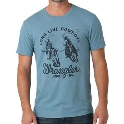 Wrangler Men's Long Live Cowboys Graphic T-Shirt
