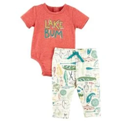 Mud Pie Infant Lake Bum Baby Bodysuit Set