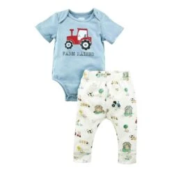 Mud Pie Tractor Crawler Pant Set
