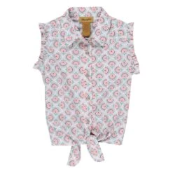 Wrangler Girl's White Woven Shirt
