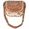 American Darling Tooled Leather And Cowhide Purse -Cinc Clothing Shop 162043 default l