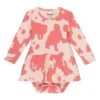 Wrangler Toddler Girl's Peach Cow Print Onesie -Cinc Clothing Shop 162148 default l