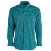 Wrangler Mens George Strait Teal Button Down -Cinc Clothing Shop 162254 default l