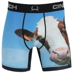 Cinch Men's 6 Inch Cow Boxer Brief