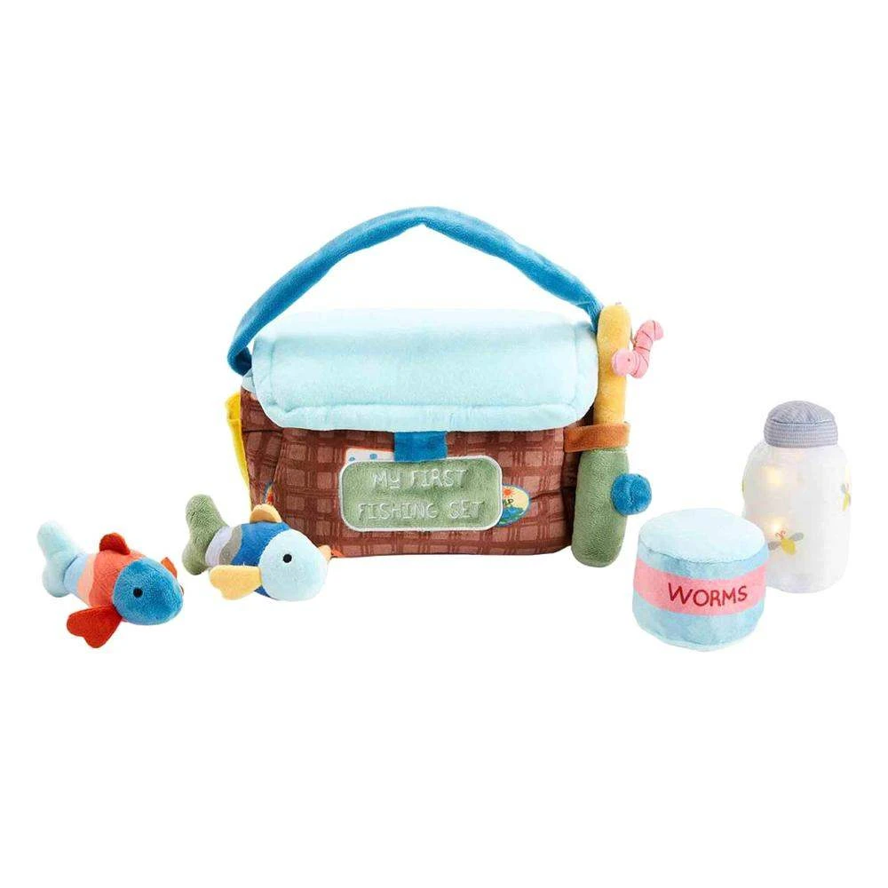 Mud Pie Fishing Plush Toy Set 3 Mud Pie Fishing Plush Toy Set