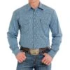 Cinch Men's Blue Modern Fit Snap Shirt -Cinc Clothing Shop 162392 default l