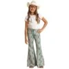 Rock & Roll Denim Girl's Turquoise Aztec Bell Bottoms -Cinc Clothing Shop 162398 default l