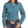 Cinch Women's Floral Print Button Down -Cinc Clothing Shop 162427 default l