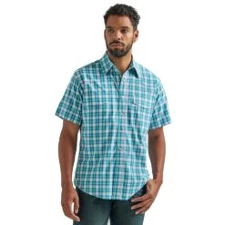 Wrangler Mens Wrinkle Resist Western Shirt