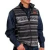 Cinch Men's Polar Fleece Zip Up Black Vest -Cinc Clothing Shop 162545 default l