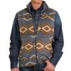Cinch Men's Polar Fleece Blue Aztec Print Vest -Cinc Clothing Shop 162546 default l