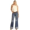 Rock & Roll Denim Womens Med Wash Comfort Flare -Cinc Clothing Shop 162592 default l